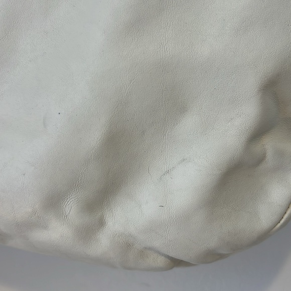 Coach Lynn Hobo Large Shoulder Bag Buckle Cream Leather Authentic Purse F15075 - Picture 9 of 16